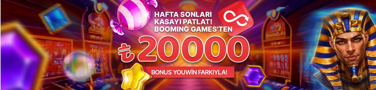Booming Games Slot Oyunlarından 20.000 TL Kayıp İade Bonusu